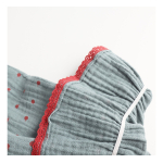 Ropa Para Dormir Puntos Rojos Para Dama Pijama Abrigo - Imagen 6
