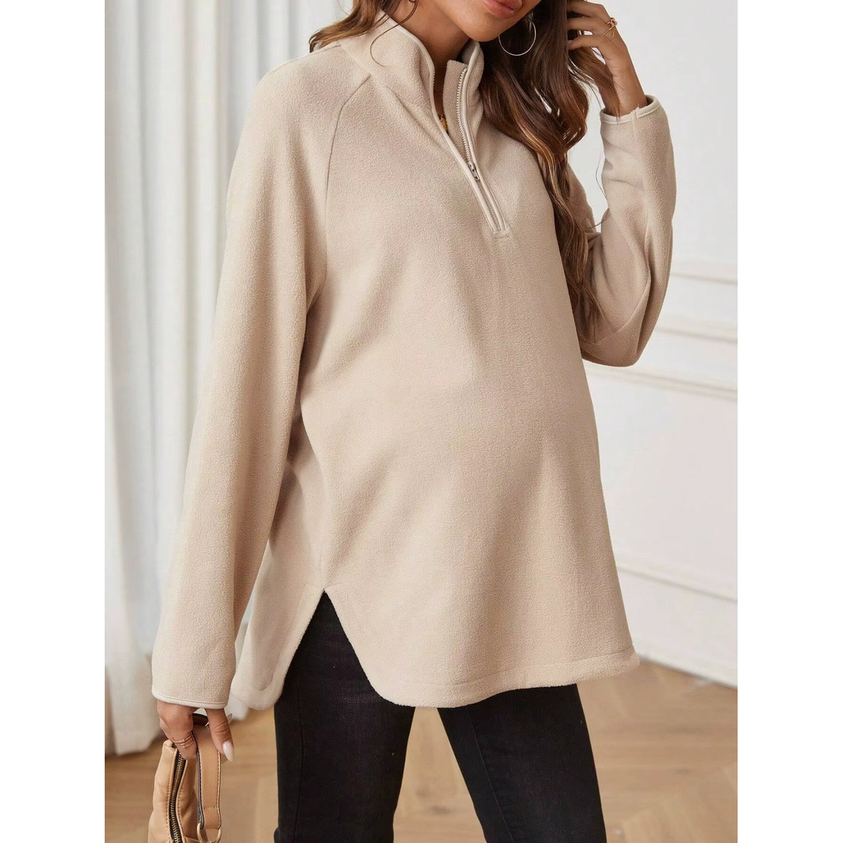 Buzo Polar Gigante Para Mujer Abrigo Apto Para Embarazadas - Imagen 10
