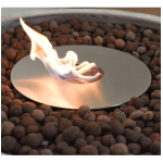 Estufa Etanol Circular 30cm Base Cuadrada Calefacción Deco - Imagen 2