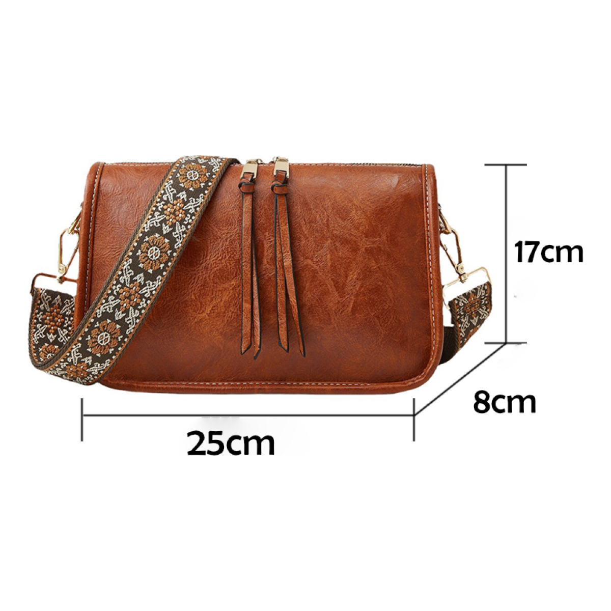 Bandolera Dama Cartera Bolso Minimalista Cuero Pu Para Mujer - Imagen 21