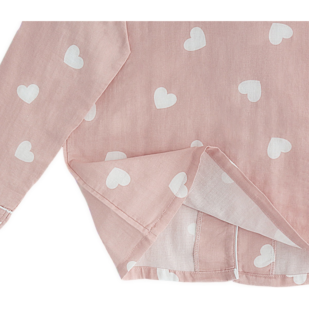 Pijama Diseño Corazones 2 Piezas Ligero Ropa Para Dormir - Imagen 2
