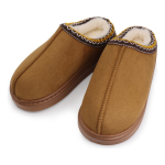 Pantufla Calzado Con Corderito Y Plataforma Estilo Sueco - Imagen 2