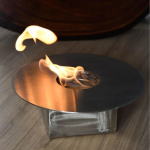 Estufa Etanol Circular 30cm Base Cuadrada Calefacción Deco - Imagen 5