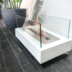 Estufa Fógon Decorativo De Etanol Portatil Con Ruedas - Imagen 6