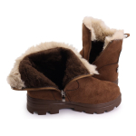 Bota Casual Con Corderito Invierno Media Confort Calidas - Imagen 6