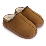Pantufla Calzado Con Corderito Y Plataforma Estilo Sueco