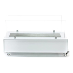 Estufa Fógon Decorativo De Etanol Portatil Con Ruedas - Imagen 4