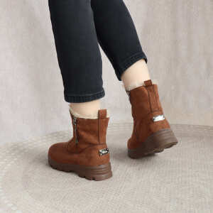 Bota Casual Con Corderito Invierno Media Confort Calidas, foto 9