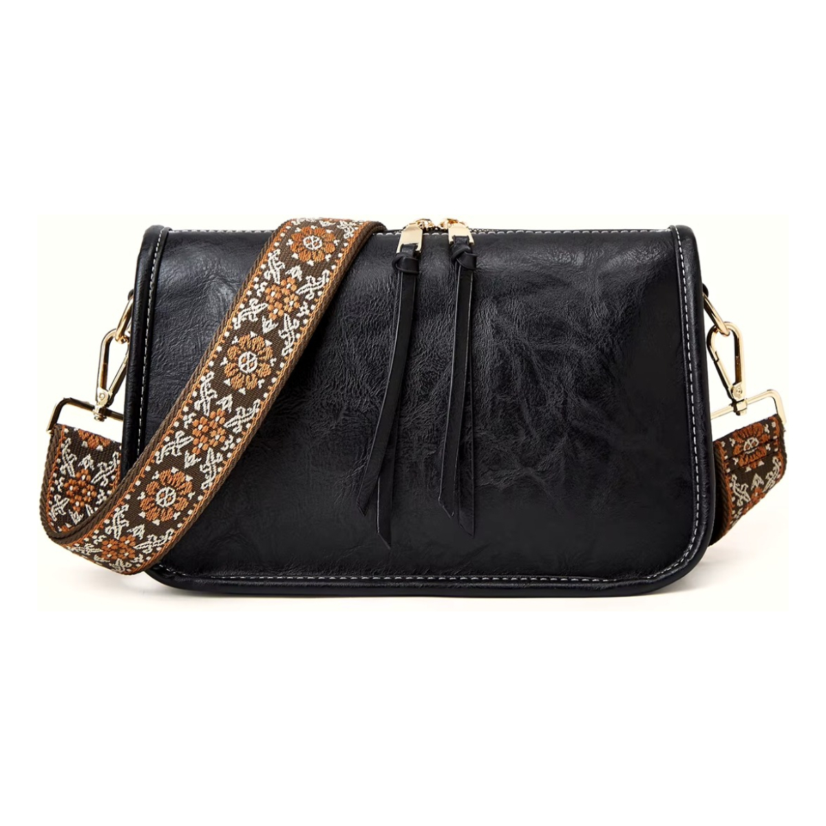 Bandolera Dama Cartera Bolso Minimalista Cuero Pu Para Mujer - Imagen 15