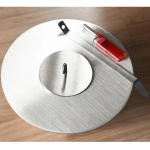 Estufa Etanol Circular 30cm Base Cuadrada Calefacción Deco - Imagen 3