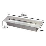 Estufa Fogón Etanol Individual 70cm Barra Calefactor Deco - Imagen 6