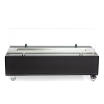 Estufa Fógon Decorativo De Etanol Portatil Con Ruedas - Imagen 9