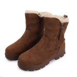 Bota Casual Con Corderito Invierno Media Confort Calidas - Imagen 2