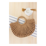 Bolso Tejido Estilo Retro Ideal Para La Playa Grande - Imagen 5