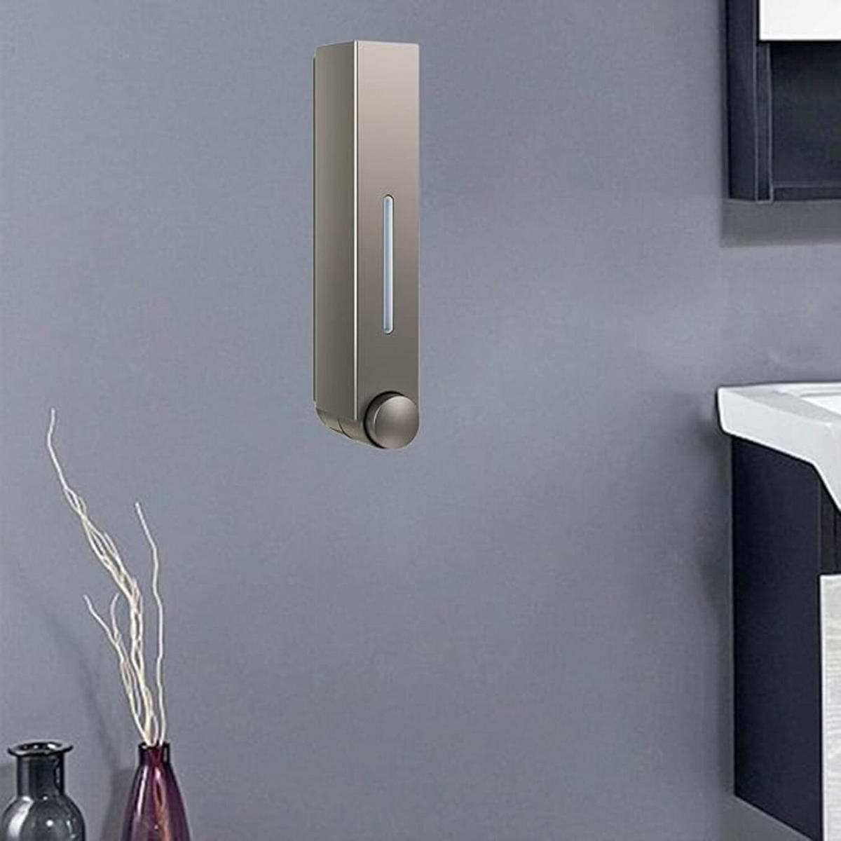 Dispensador De Jabón Con Visor Jabón Líquido Para Baño 420ml - Imagen 10