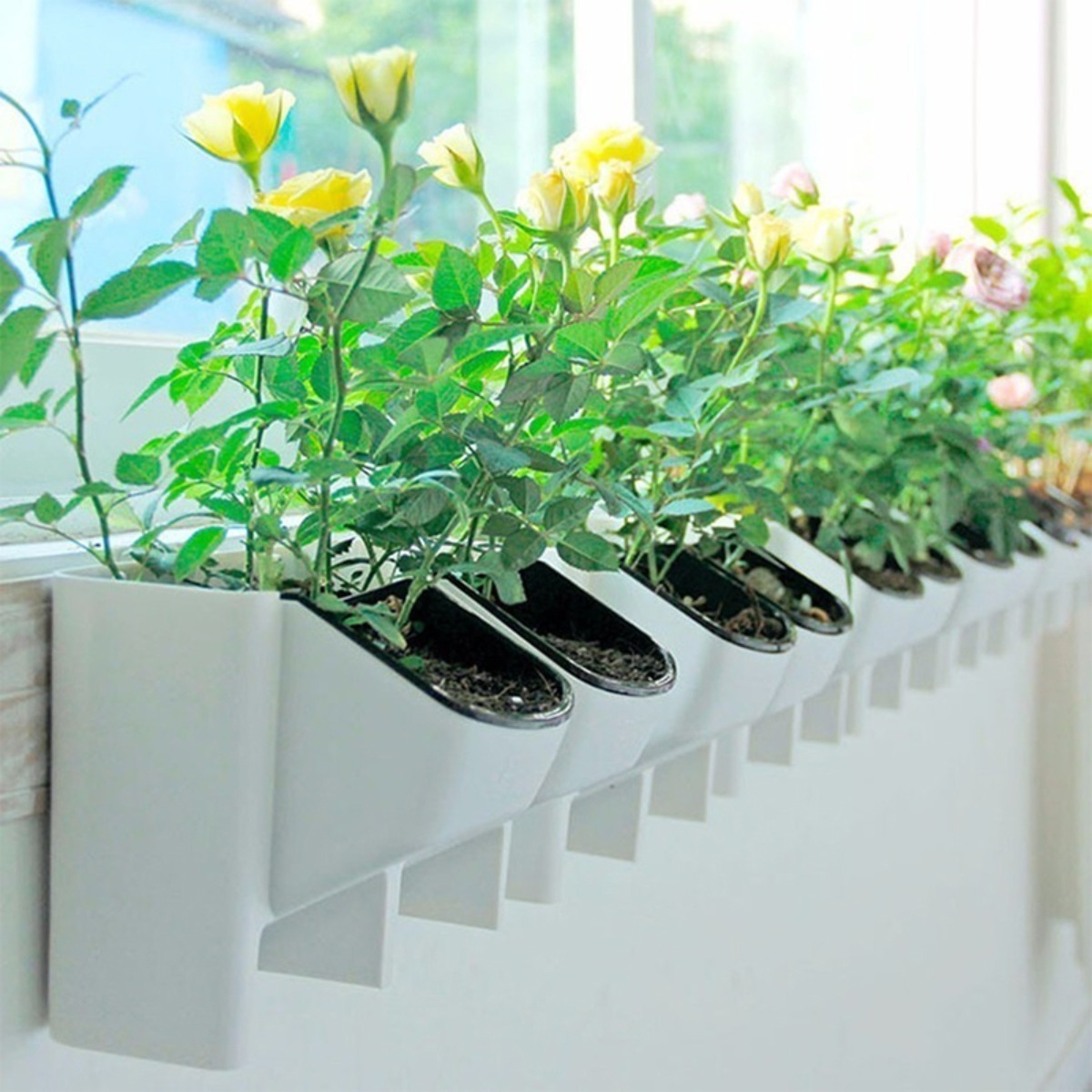 Maceta Para Pared Apilable Y Amurable Jardin Vertical Doble - Imagen 16