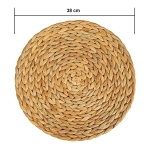 Individual De Mimbre Posa Plato Circular Salvamantel 38 Cm - Imagen 2