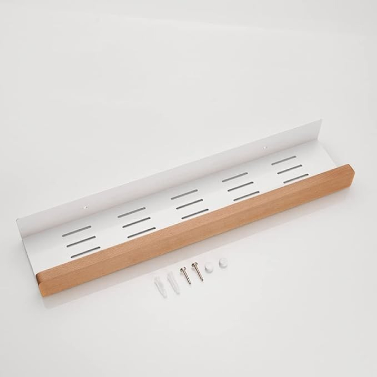 Estante De Almacenamiento Para Baño De Pared Con Madera - Imagen 10