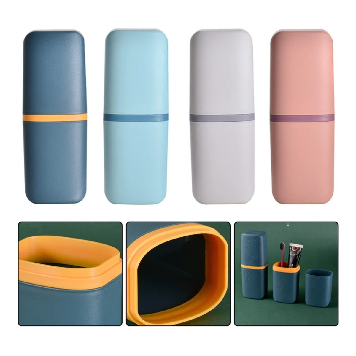 Soporte Portátil Porta Cepillo De Diente Estuche - Imagen 17