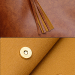 Cartera Bolso En Cuero Pu Sin Hebillas Minimalista Moderno - Imagen 10