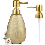 Dispensador De Jabón Líquido Elegante Cerámica Texturizado - Imagen 5