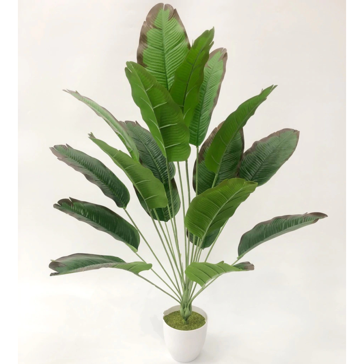 Planta Artificial 80 Cm Hoja Tropical Palmera Banano - Imagen 6