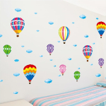 Vinilo De Pared Adhesivo Globos Aerostaticos - Imagen 2