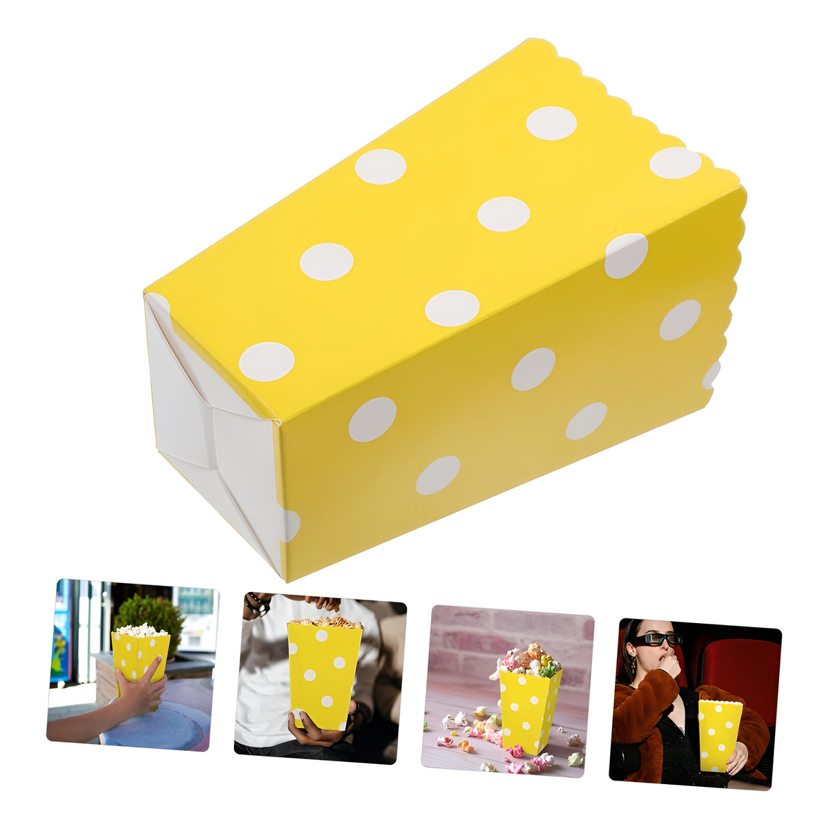 Cajita Caja Para Pop Cumpleaños Souvenir Set X10 Cotillon - Imagen 3