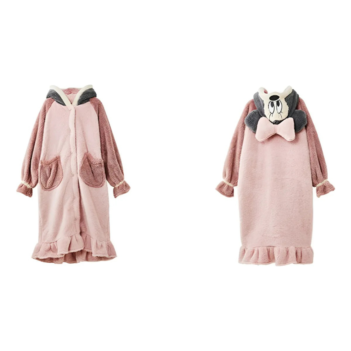 Bata Pijama Salto De Cama De Felpa Diseño Minnie Mouse - Imagen 1