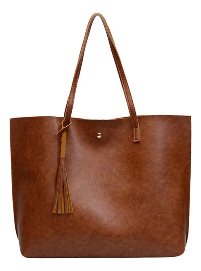 d_732864-mlu83155658414_032025-f.jpg Cartera Bolso En Cuero Pu Sin Hebillas Minimalista Moderno - Imagen 1