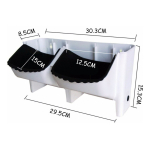 Maceta Para Pared Apilable Y Amurable Jardin Vertical Doble - Imagen 18