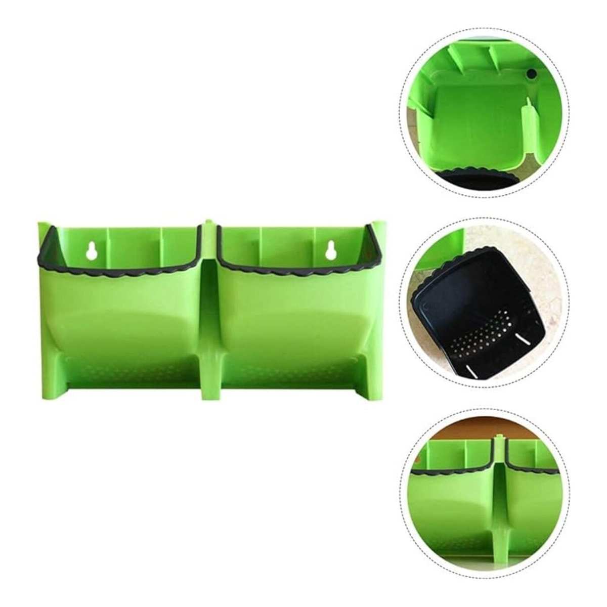 Maceta Para Pared Apilable Y Amurable Jardin Vertical Doble - Imagen 10