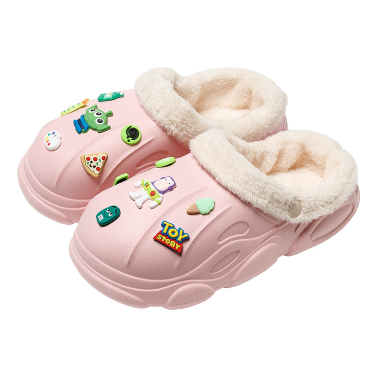 Pantufla Calentita Niño Niña En Pvc Con Interior Corderito - Imagen 5