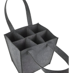 Bolsa Transporte 6 Botellas Vino Con Asas Fieltro Iluminaras - Imagen 3
