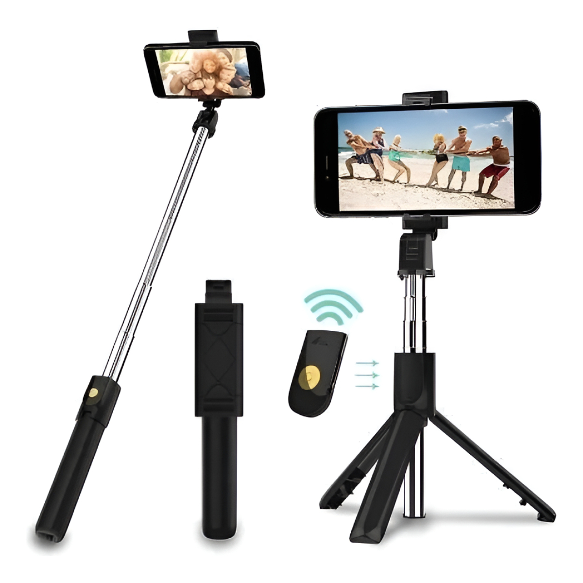 Palo Selfie Bluetooth Tripode Soporte Celular Fotografia - Imagen 1