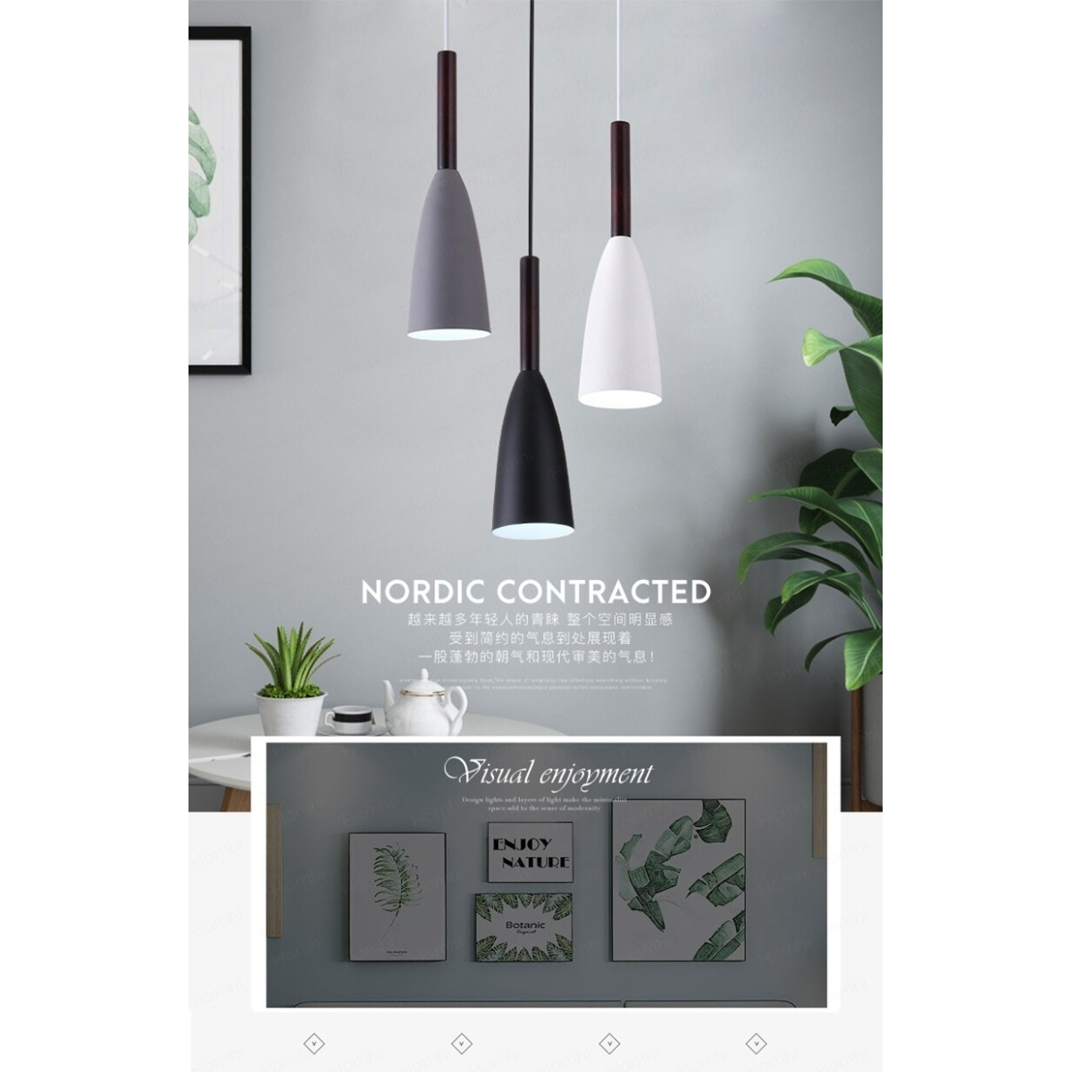 Lampara Colgante De Techo Moderna Nordica Excelente Calidad - Imagen 14