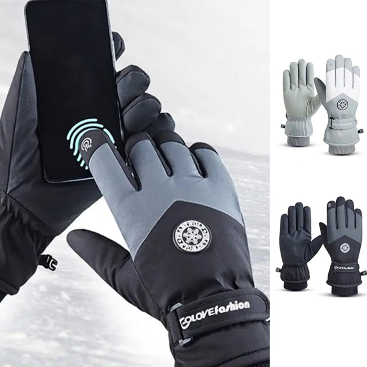 Guantes Polar Térmicos Invierno Ideal Moto Super Abrigados - Imagen 2