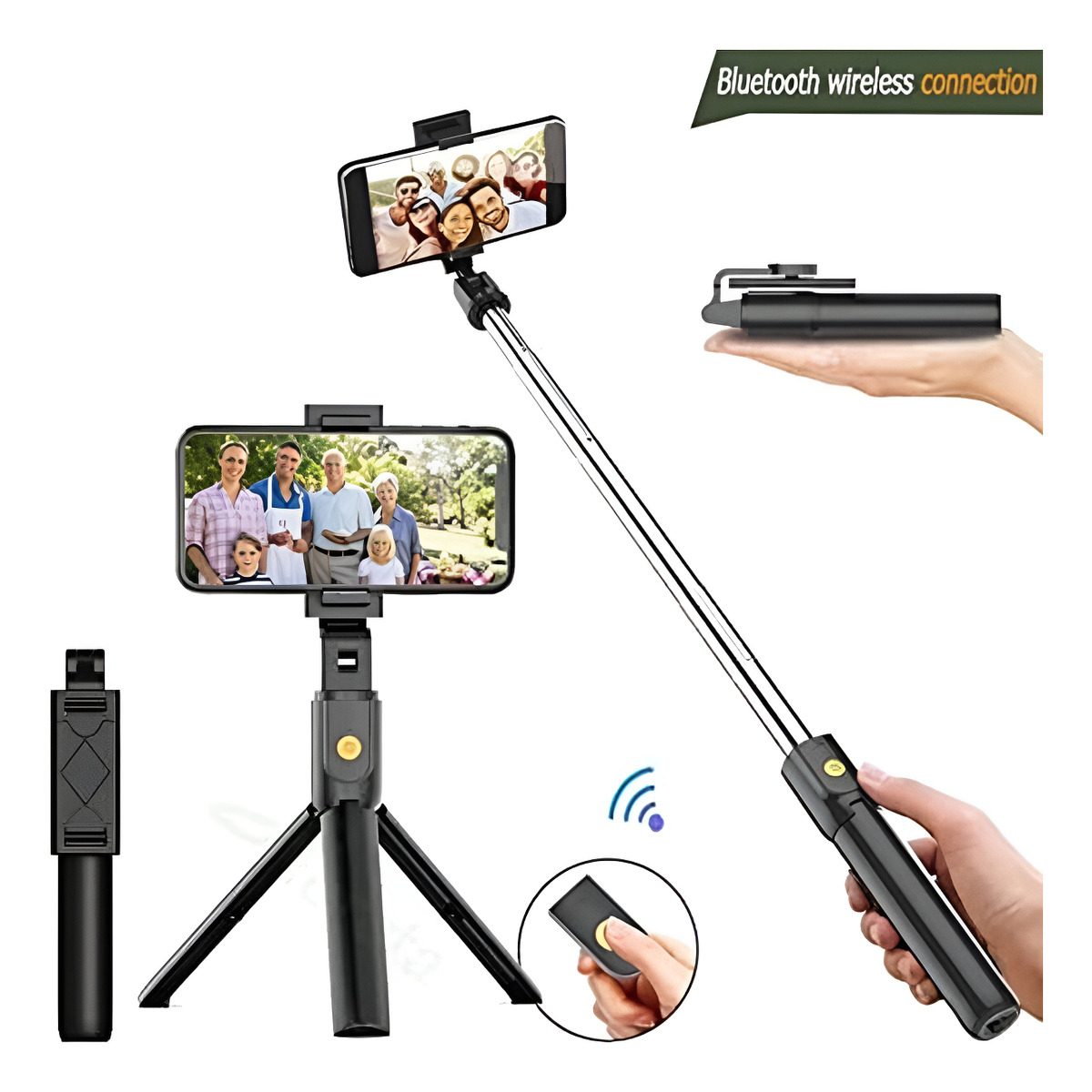 Palo Selfie Bluetooth Tripode Soporte Celular Fotografia - Imagen 8