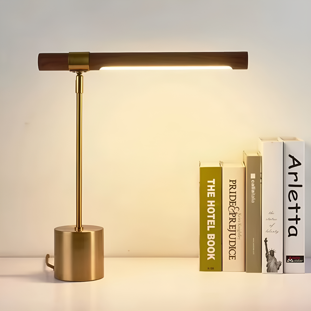Lámpara De Mesa LED Con Brazo Ajustable Estilo Elegante - Imagen 3