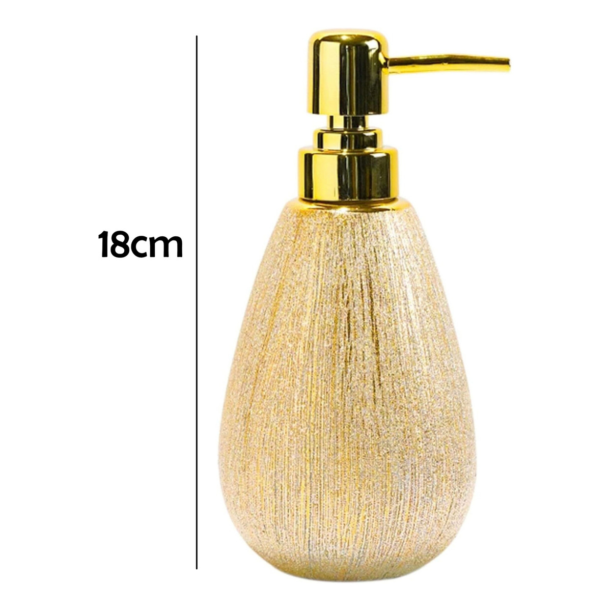 Dispensador De Jabón Líquido Elegante Cerámica Texturizado - Imagen 6