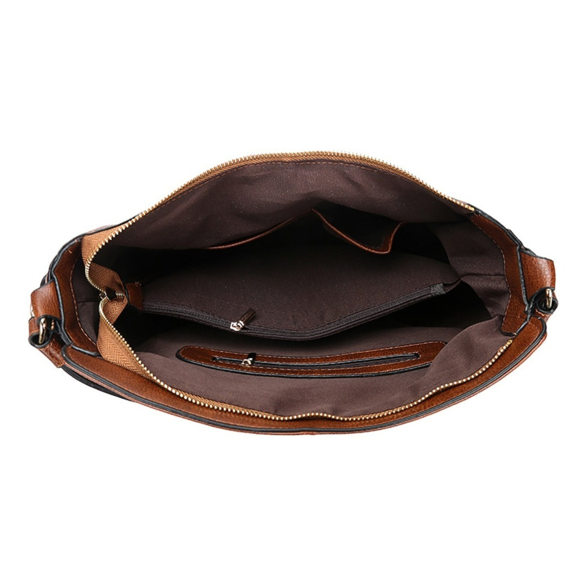 Bolso Cartera Estilo Hobo En Cuero Pu Gran Capacidad Vintage - Imagen 12