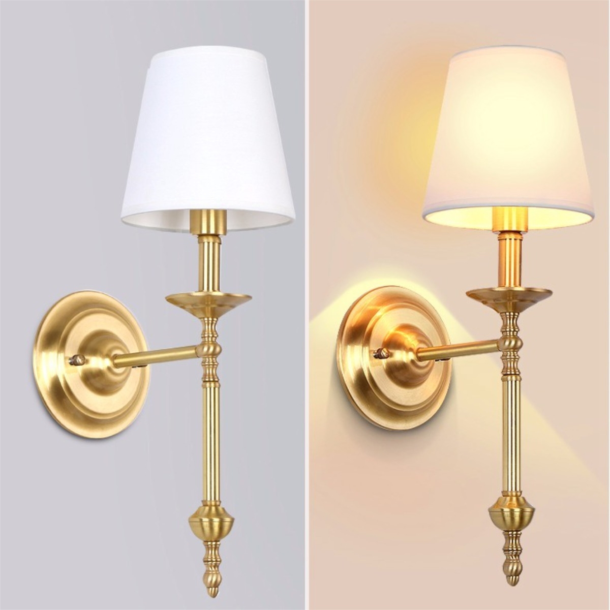 Lampara Aplique De Pared Estilo Vintage Cobre - Imagen 5