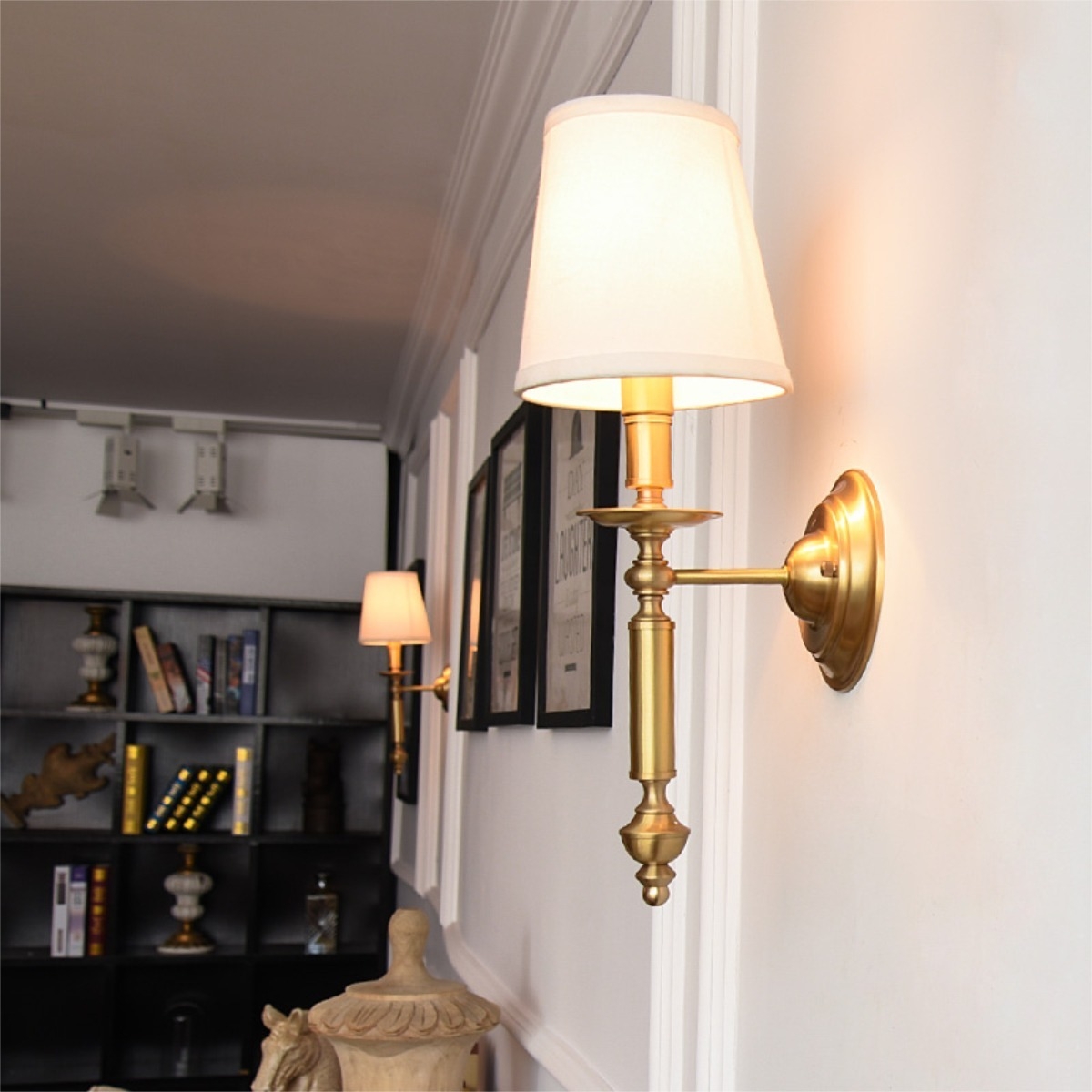 Lampara Aplique De Pared Estilo Vintage Cobre - Imagen 9