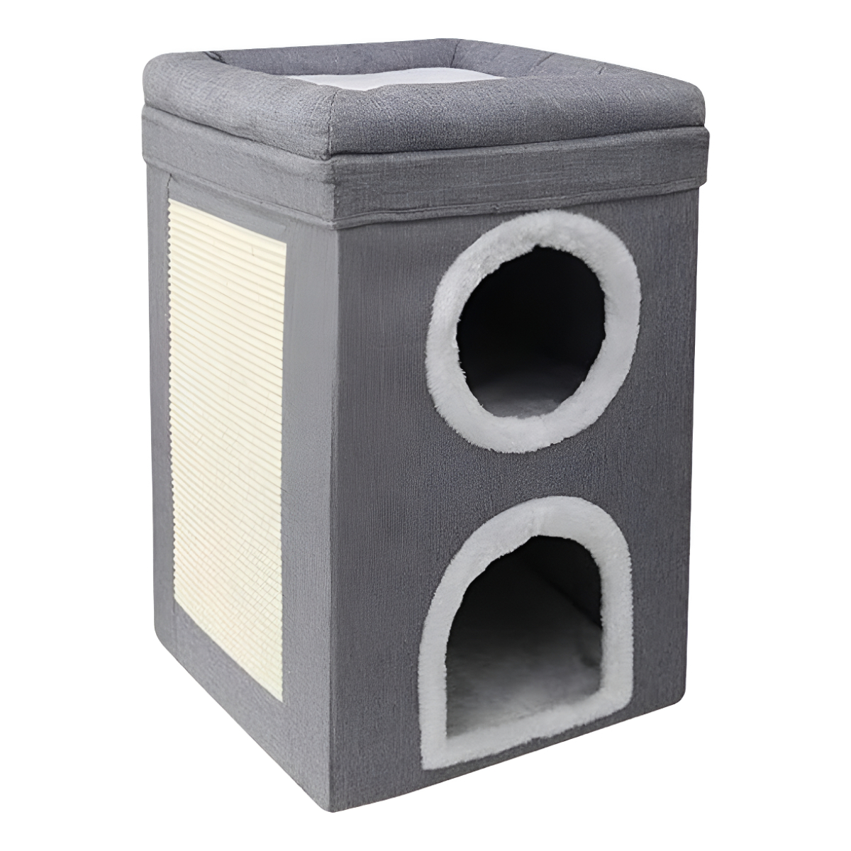 Rascador Torre De 2 Niveles Para Gato Cueva Cama - Imagen 1