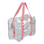 Bolso Cartera Transparente Juvenil Neceser Playa Grande