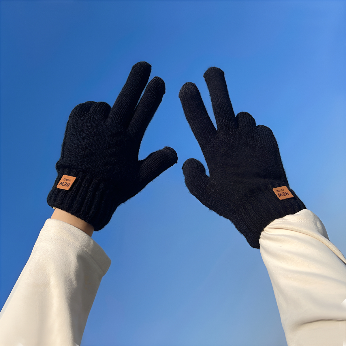 Guante De Lana Diseño Moderno Unisex Invierno Tactil - Imagen 4