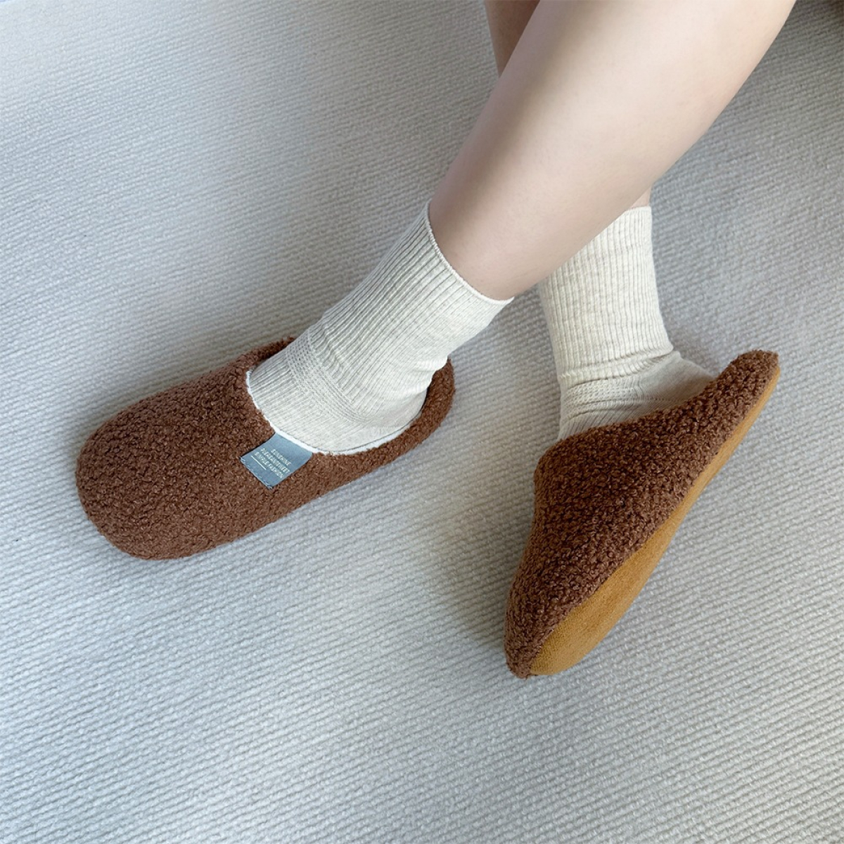 Pantuflas Ligeras Suaves De Casa Con Corderito Para Mujer - Imagen 13
