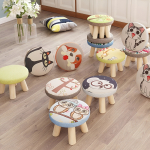 Banquito Banco De Madera Para Niños Taburete Tapizado - Imagen 42