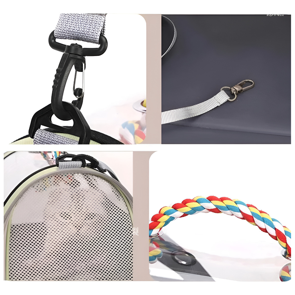 Bolso Resistente Transportador Para Gatos Mascotas Plegable - Imagen 4
