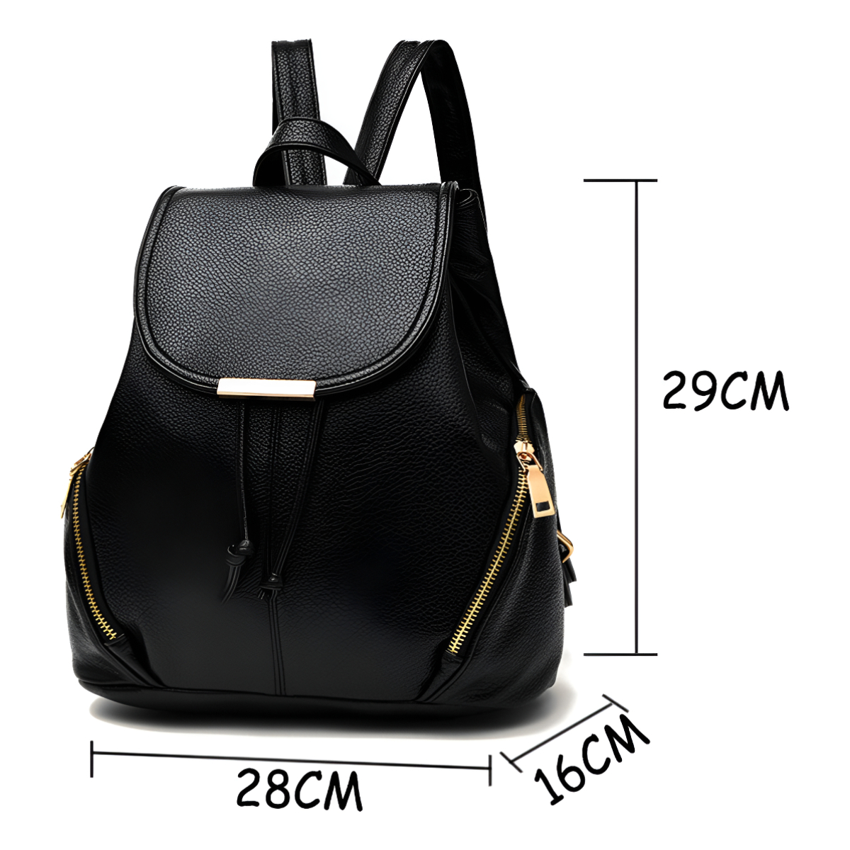 Bolso Cartera Mochila Moderno Varios Cierres Gran Capacidad - Imagen 6